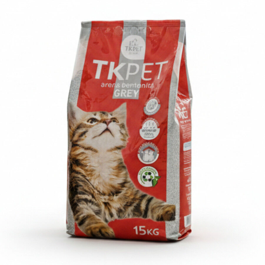 15 kg TK-Pet Arena Aglomerante Grey de Bentonita para gatos, , large Imagen numero 1