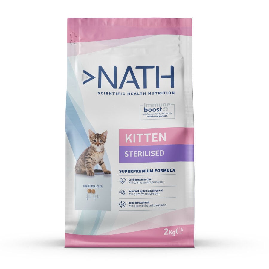 2 kg Nath Kitten Sterilized Pollo y Arroz pienso para gatos&nbsp;, , large Imagen numero 1