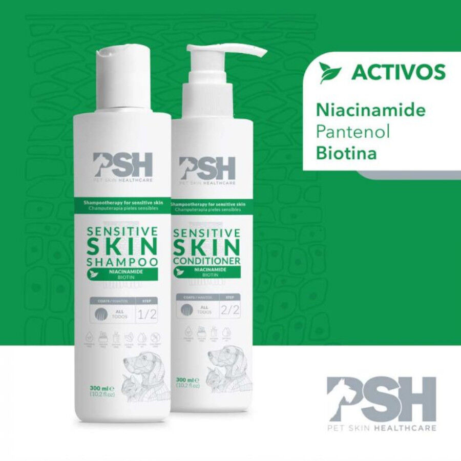 PSH Sensitive Skin Champ&uacute; para perros y gatos, , large indicador imagen numero 2
