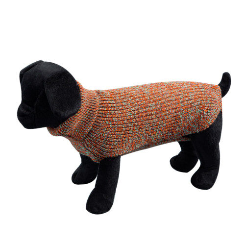 Arppe Sander liso de punto marr&oacute;n jersey perros Imagen numero 1