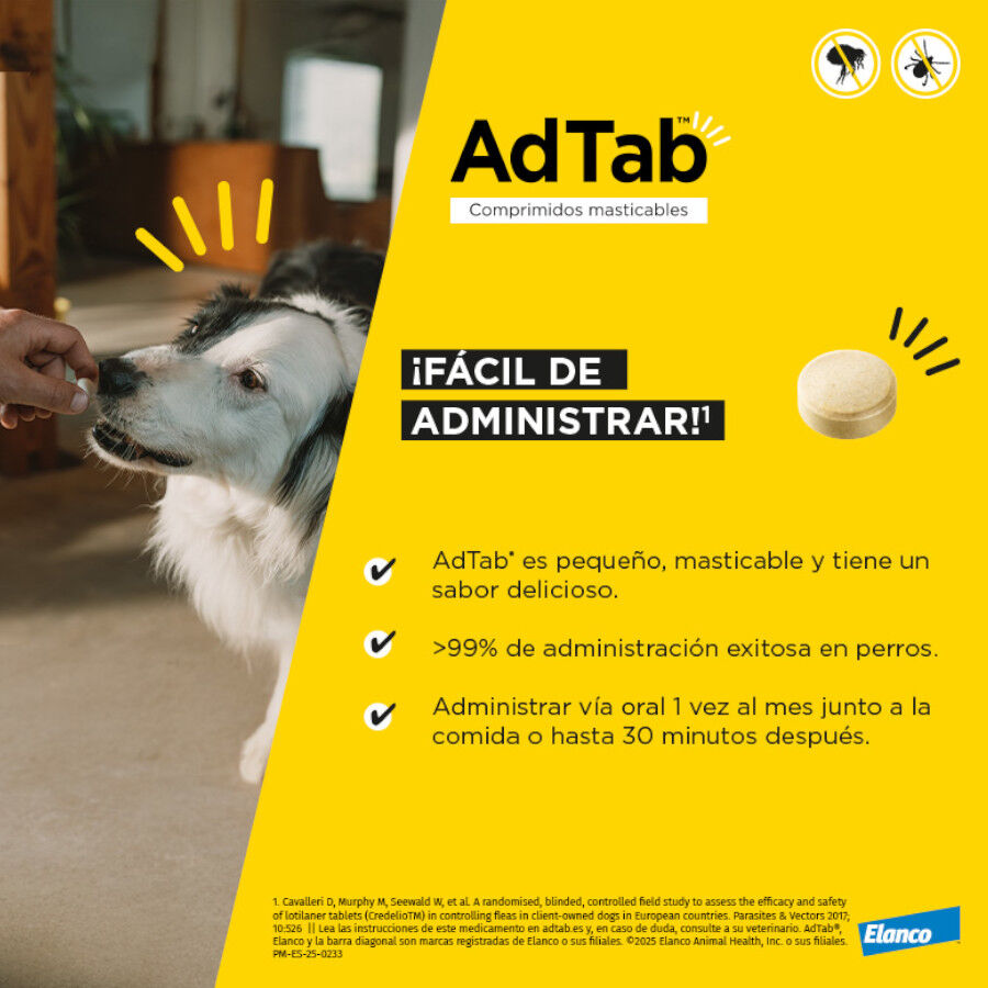 AdTab Comprimidos Masticables Antiparasitarios para perros, , large indicador imagen numero 4