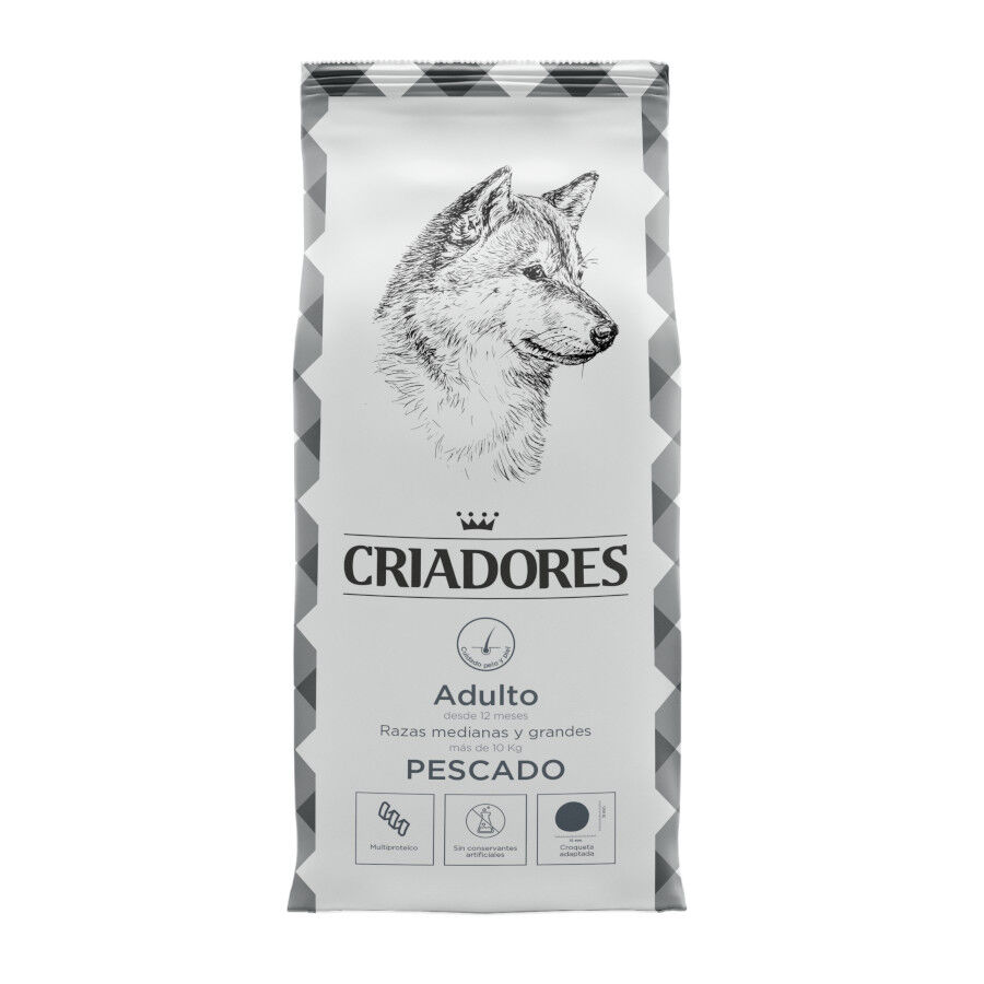 15 kg Criadores Adulto Pescado pienso para perros, , large indicador imagen numero 1