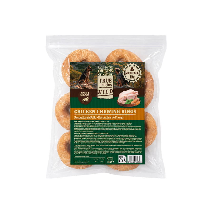 True Origins Wild Rosquillas de Pollo Snack para perros