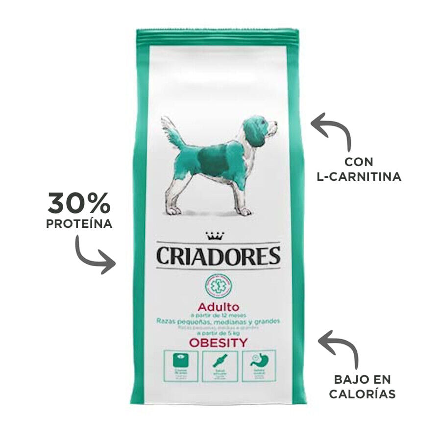 12 kg Criadores Dietetic Adulto Obesity pienso para perros, , large indicador imagen numero 3