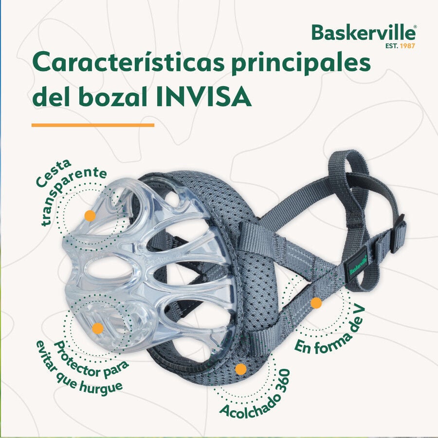 Baskerville Invisa bozal moldeable para perros, , large Imagen numero 5