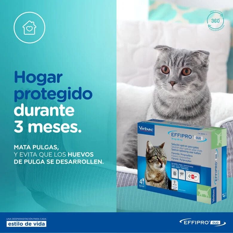 Virbac Effipro Duo Pipetas Antiparasitarias para gatos, , large Imagen numero 6