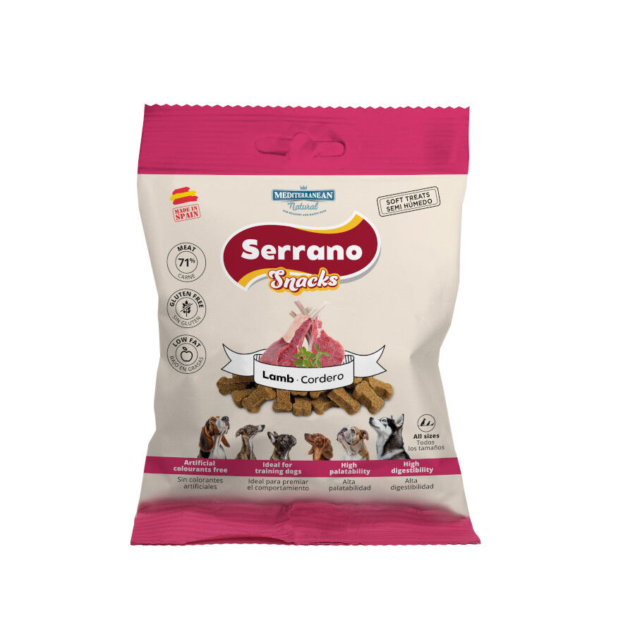 85 g Mediterranean Natural Serrano Galletas Cordero para perros, , large indicador imagen numero 1