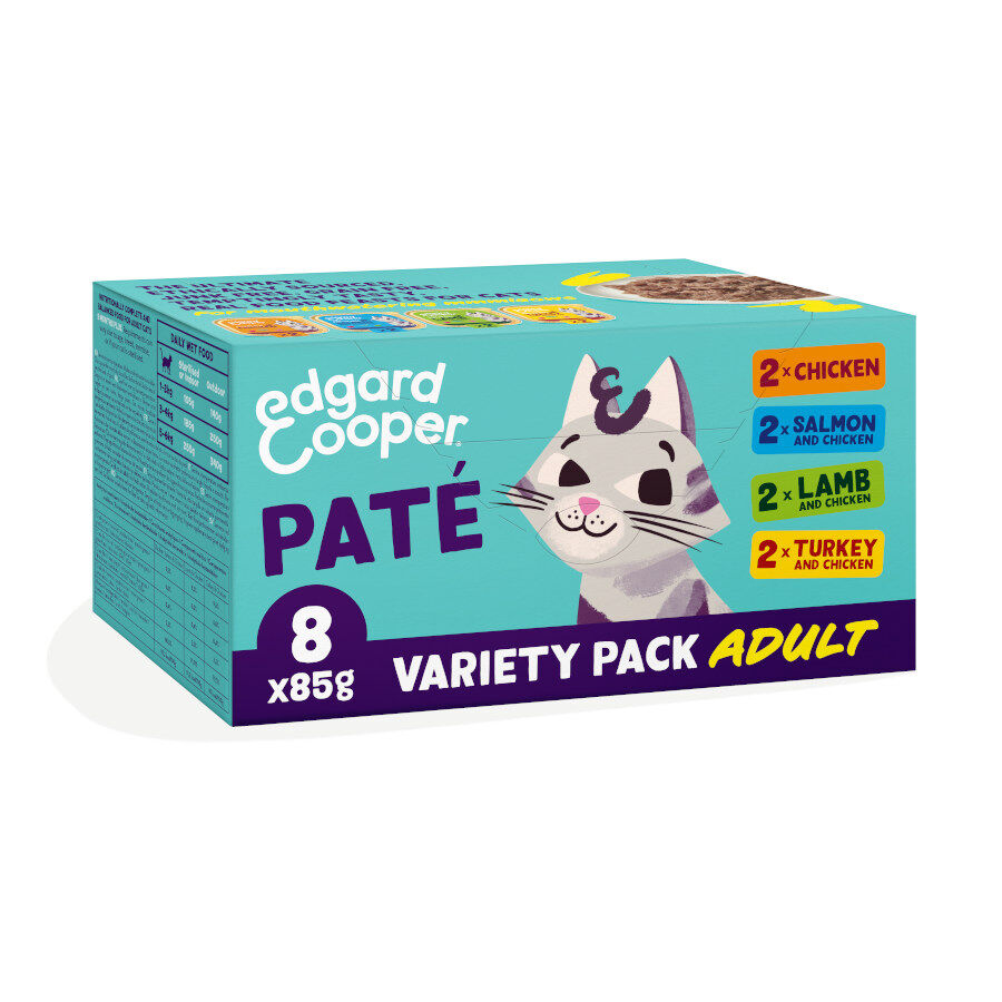 8 tarrinas x 85 g Edgard & Cooper Tarrina en Pat&eacute; para gatos, , large Imagen numero 1