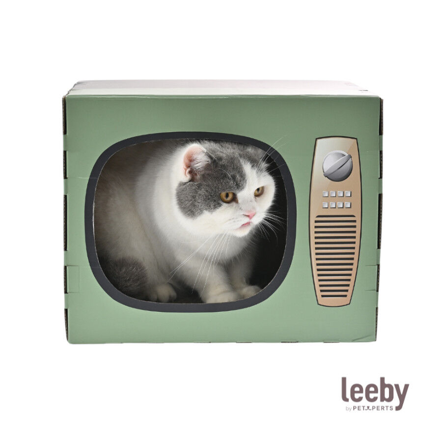 Leeby Tommy TV cama nido rascador de cart&oacute;n para gatos, , large indicador imagen numero 2