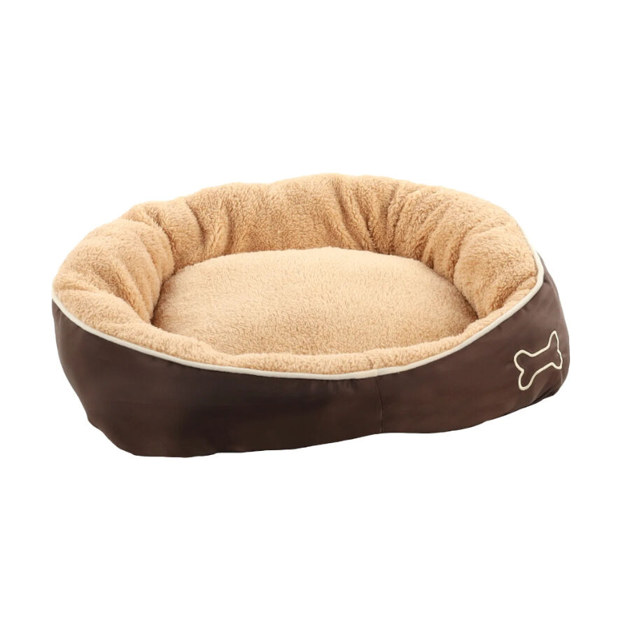 Flamingo Chips Rect&aacute;ngulo Beige cama cuna para perros