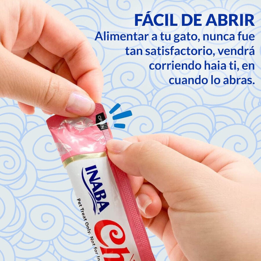 4 sobres x 14 g Churu Snack Cremoso de At&uacute;n para gatos, , large indicador imagen numero 4
