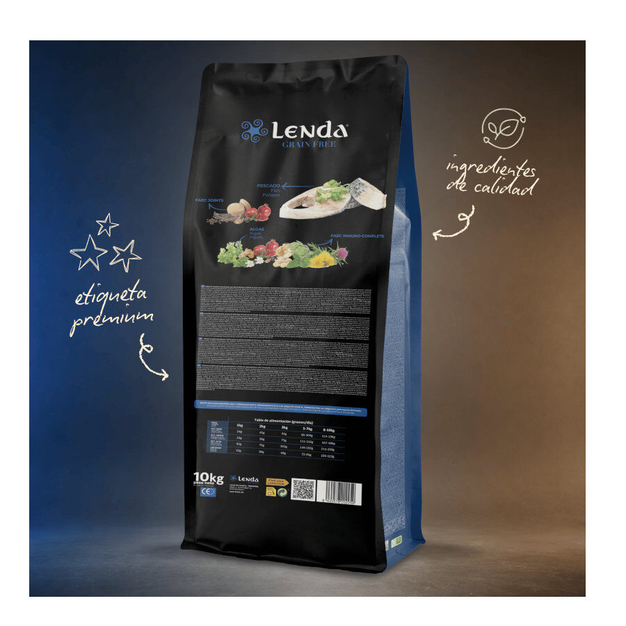 10 kg Lenda Grain Free Pescado y Krill pienso para perros, , large Imagen numero 3