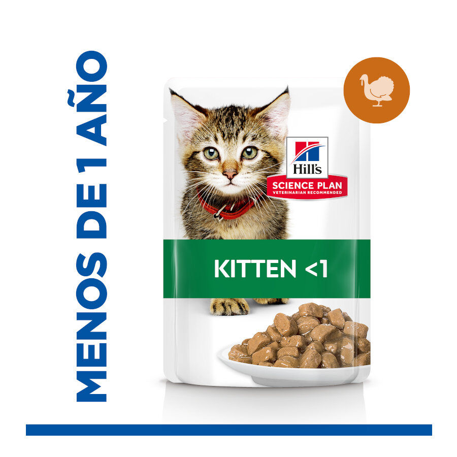 Hill's Science Plan Kitten Pavo en Salsa sobre para gatos