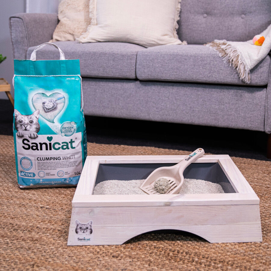 10 L Sanicat Cumpling White Marseille Active Arena Aglomerante para gatos, , large Imagen numero 6