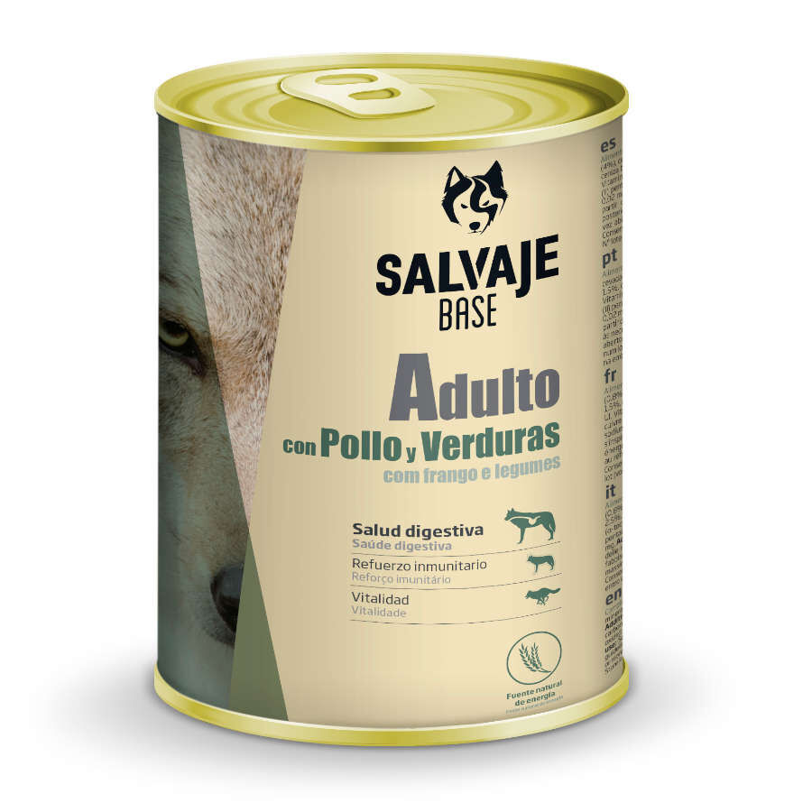 1.2 kg Salvaje Base Adulto Pollo y Verduras lata para perros, , large Imagen numero 1
