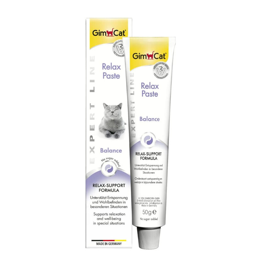 50 g GimCat Relax Pasta Tranquilizante para gatos, , large indicador imagen numero 1
