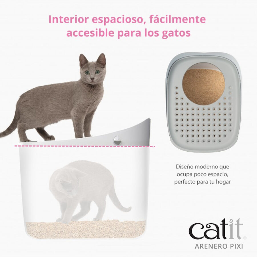 Catit Pixi Arenero Blanco para gatos, , large Imagen numero 4