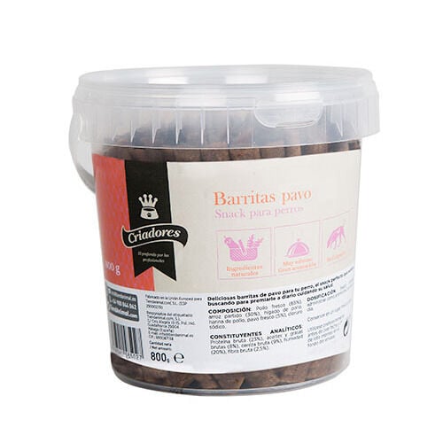 Criadores snack barritas con pavo para perros Imagen numero 1