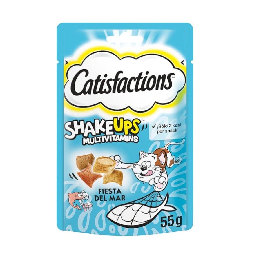 55 g Catisfactions Bocaditos ShakeUps Fiesta del Mar para gatos, , large Imagen numero 1