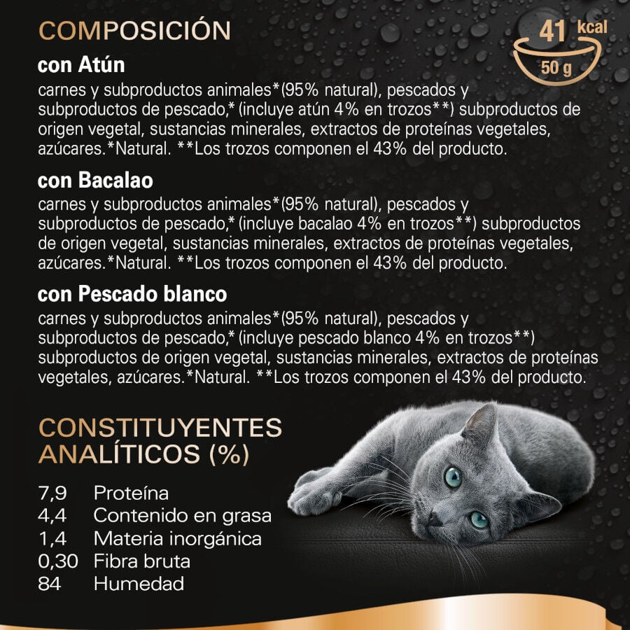 6 sobres x 50 g Sheba D&eacute;lices du Jour en Salsa de at&uacute;n, Bacalao y Pescado Blanco alimento h&uacute;medo para gatos, , large indicador imagen numero 3