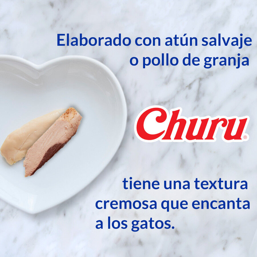 60 sobres x 14 g Churu Variedades de At&uacute;n Snack L&iacute;quido para gatos, , large indicador imagen numero 6