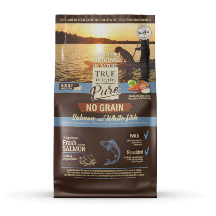 12 kg True Origins Pure Salm&oacute;n pienso para perros, , large Imagen numero 1