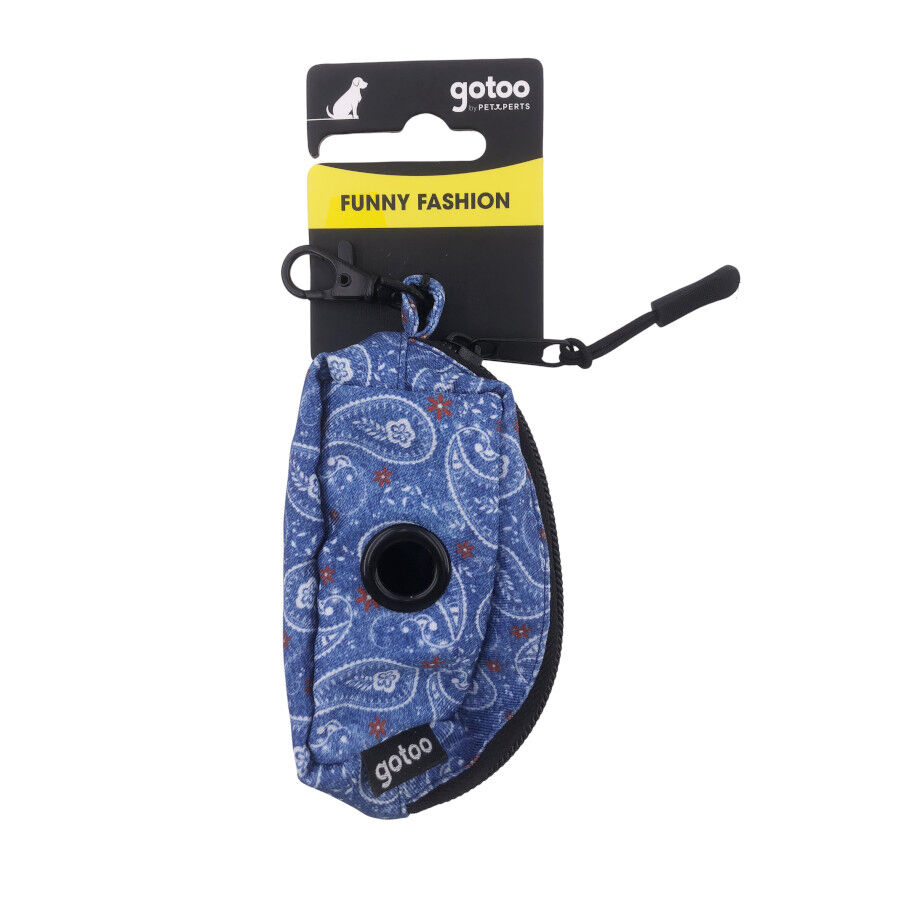 Gotoo Porta bolsas estampado azul para perros, , large indicador imagen numero 4