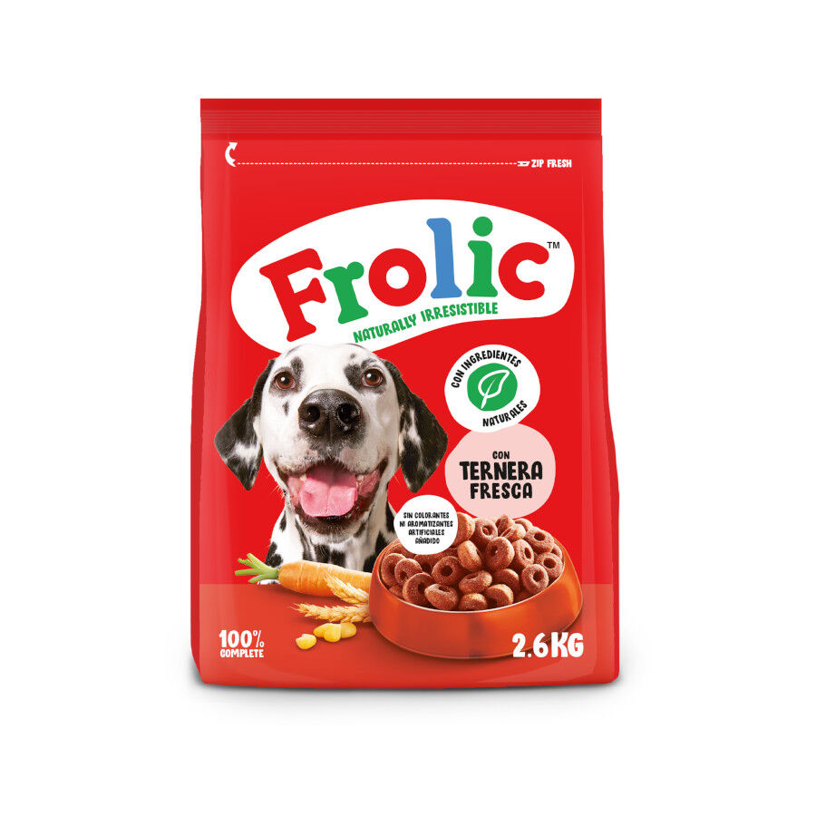2.6 kg Frolic Pienso Semih&uacute;medo para Perros Adultos Sabor Ternera, , large indicador imagen numero 1