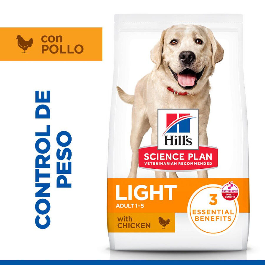 14 kg Hill's Science Plan Light Adult Pollo pienso para perros, , large indicador imagen numero 2