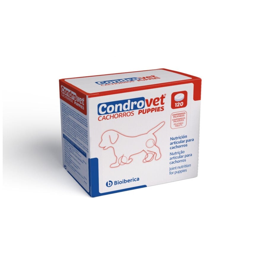 120 comprimidos Bioib&eacute;rica Condrovet Condroprotector articular para cachorros, , large indicador imagen numero 1
