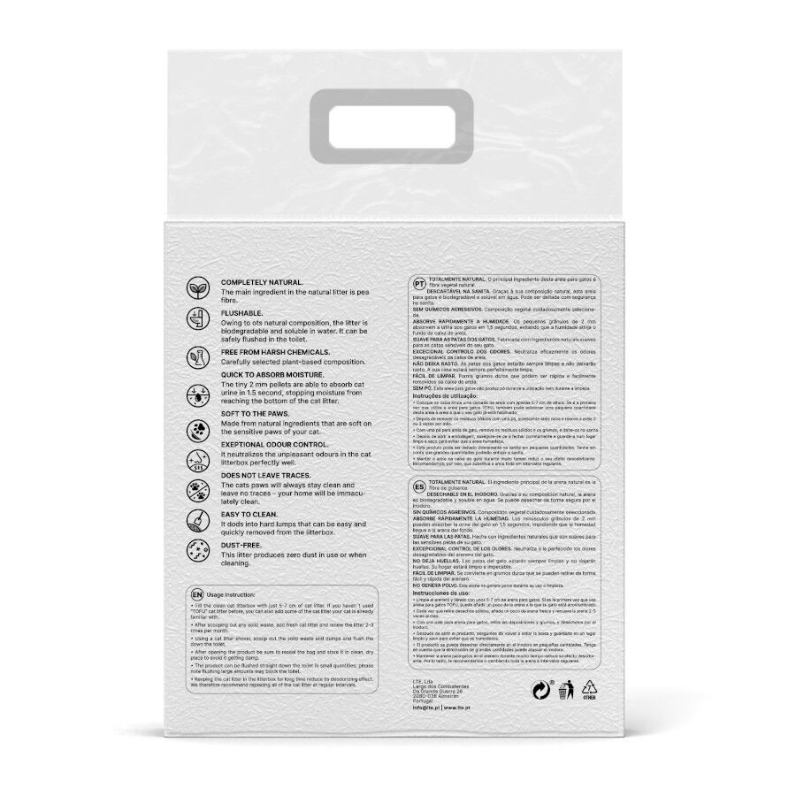 6 L Happy Meow Natural Tofu Aglomerante Bambu para gatos, , large indicador imagen numero 6