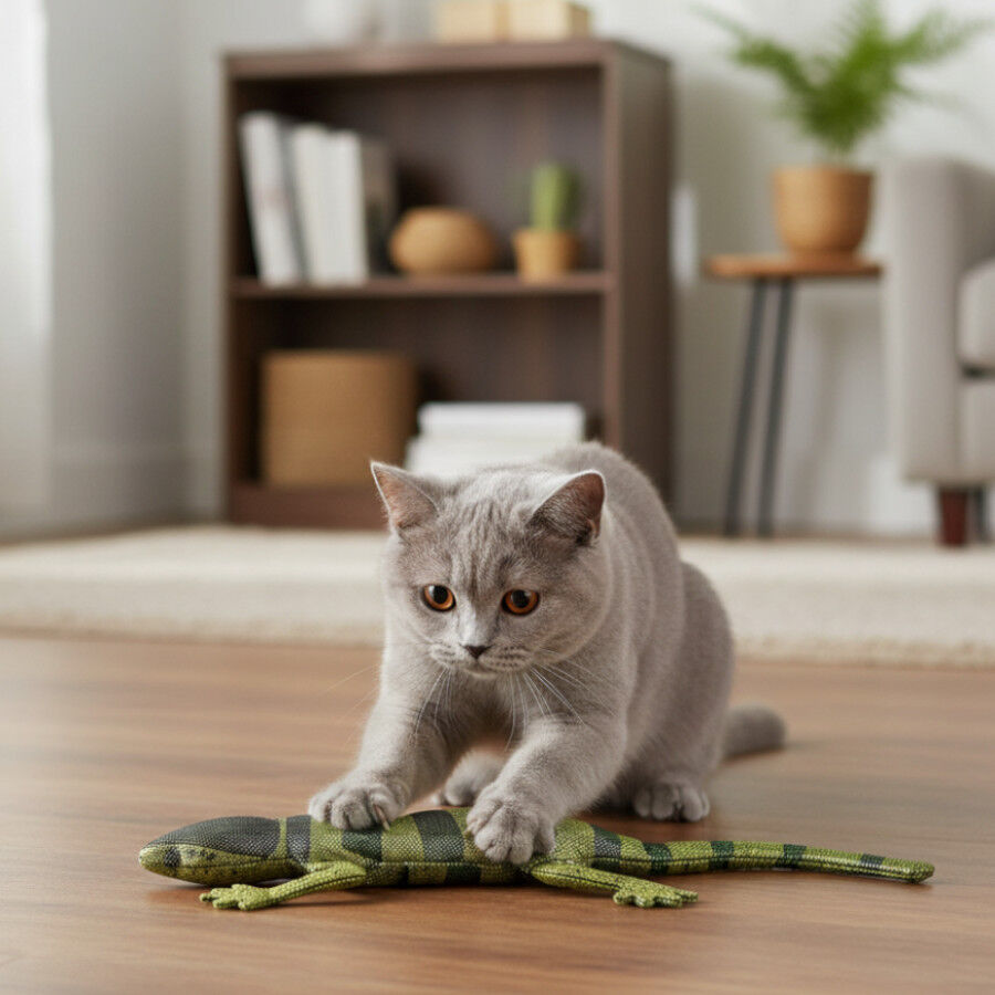 Playology Juguete Lagarto Realista para gatos, , large Imagen numero 1