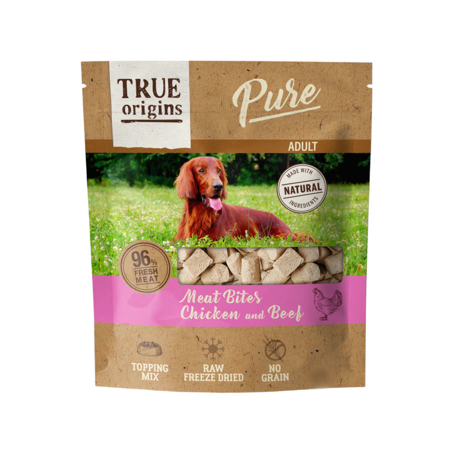 40 g True Origins Bocaditos Pure Adult Freeze Dried Pollo y Ternera para perros, , large Imagen numero 1