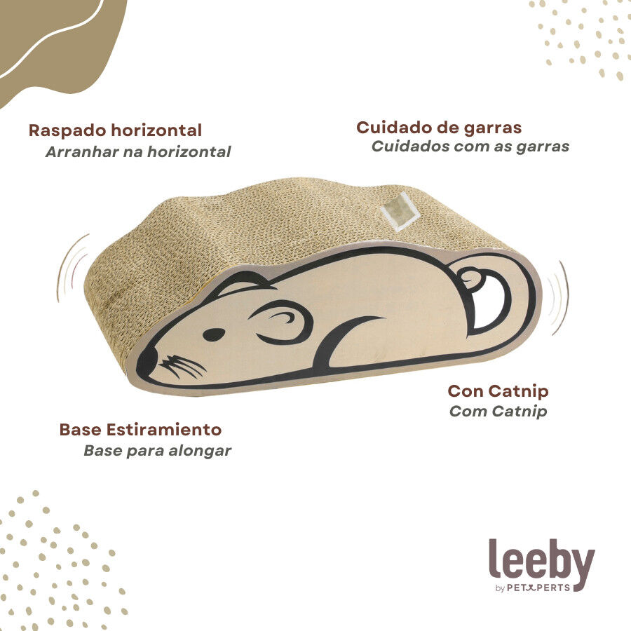 Leeby Miaou tabla rascador de cart&oacute;n para gatos, , large indicador imagen numero 3