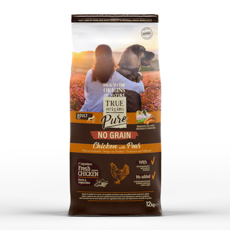 True Origins Pure Grain Free Adult Maxi Pollo pienso para perros