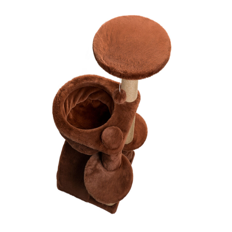 Catshion Amber &Aacute;rbol Rascador con Cueva Canela para gatos, , large indicador imagen numero 2
