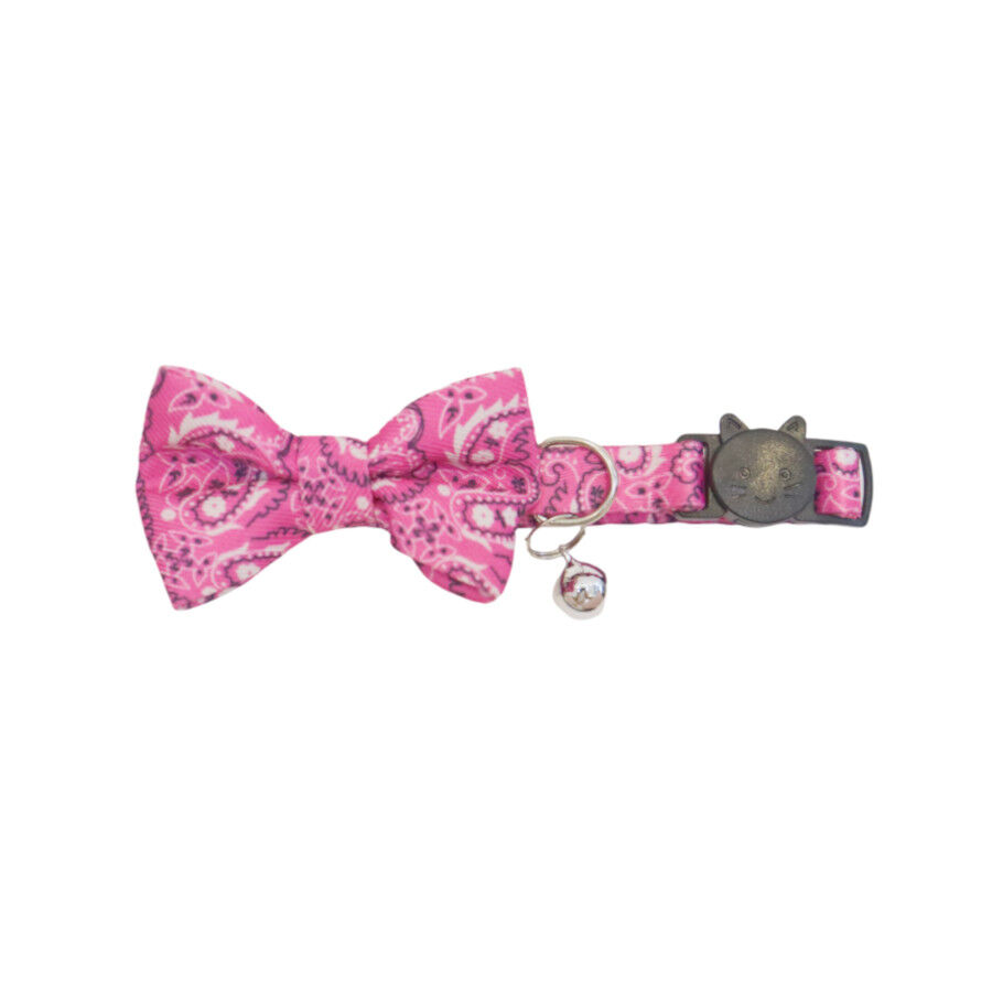 Gotoo Collar rosa con cascabel extra&iacute;ble para gatos, , large indicador imagen numero 1