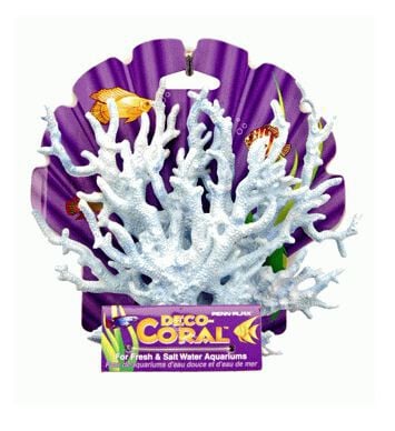Penn-Plax Coral Azul y Blanco para Decoraci&oacute;n acuarios