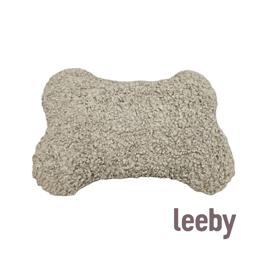 Leeby cama de hueso marr&oacute;n para perros