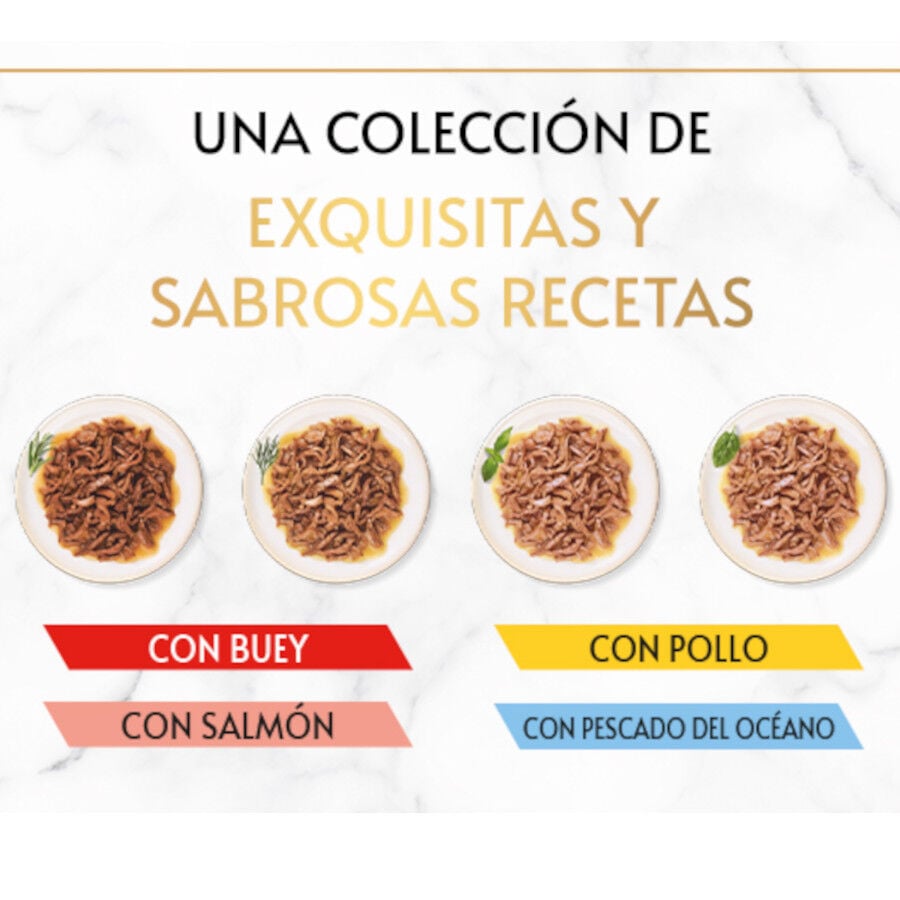 96 latas x 85 g Gourmet Gold Delicias Suculentas Mixtas lata para gatos, , large indicador imagen numero 4