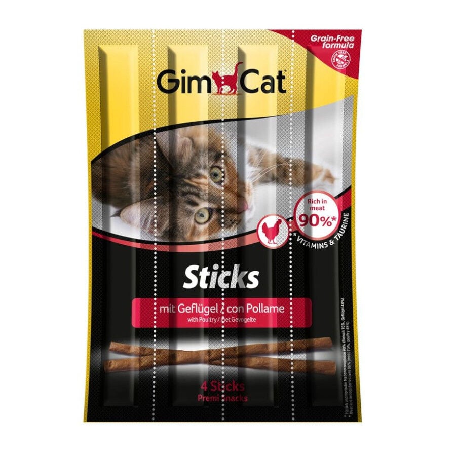 GimCat Palitos de Pollo e H&iacute;gado para gatos