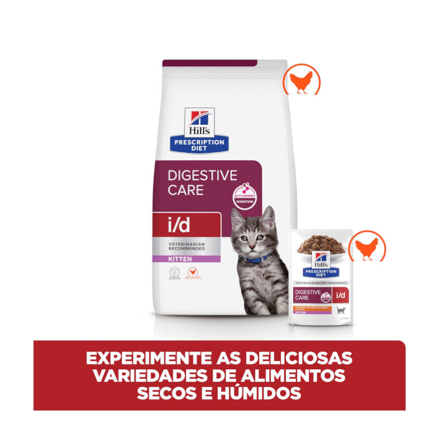 1.5 kg Hill's Prescription Diet i/d Digestive Care Kitten Digestivo Pienso Pollo para gatos, , large Imagen numero 7