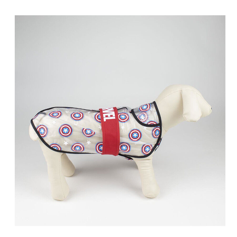 Disney Marvel Chubasquero Capit&aacute;n Am&eacute;rica para perros, , large Imagen numero 3