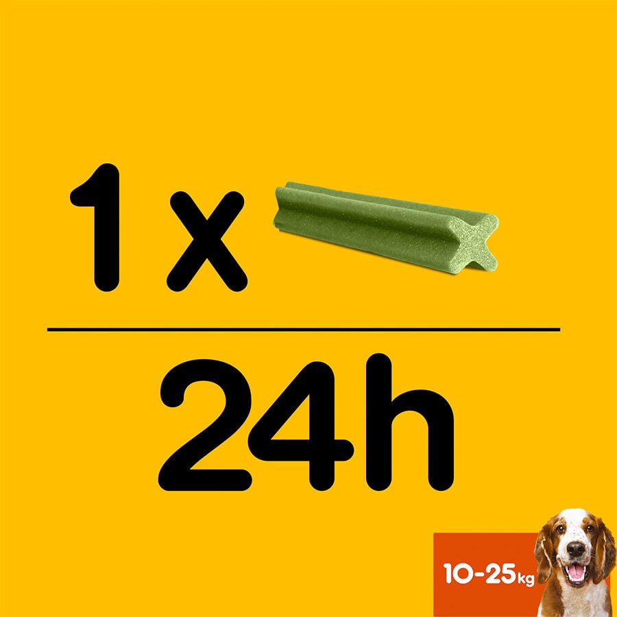 28 barritas Pedigree Dentastix Fresh Snacks Dentales para Perros Medianos, , large indicador imagen numero 9