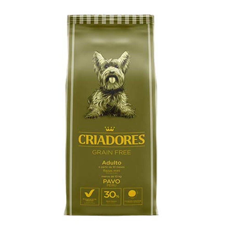Criadores Grain Free Pavo pienso perros razas mini Imagen numero 1