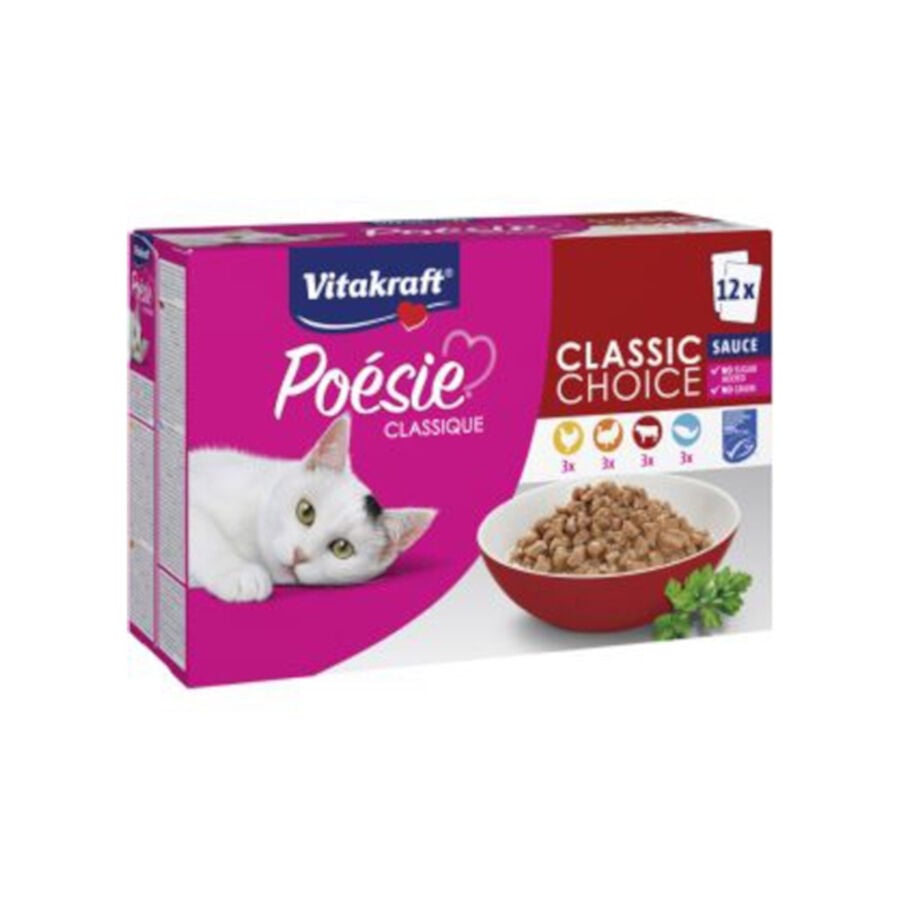 Vitakraft Po&eacute;sie Classique Cl&aacute;sicos Sobre en Salsa para gatos