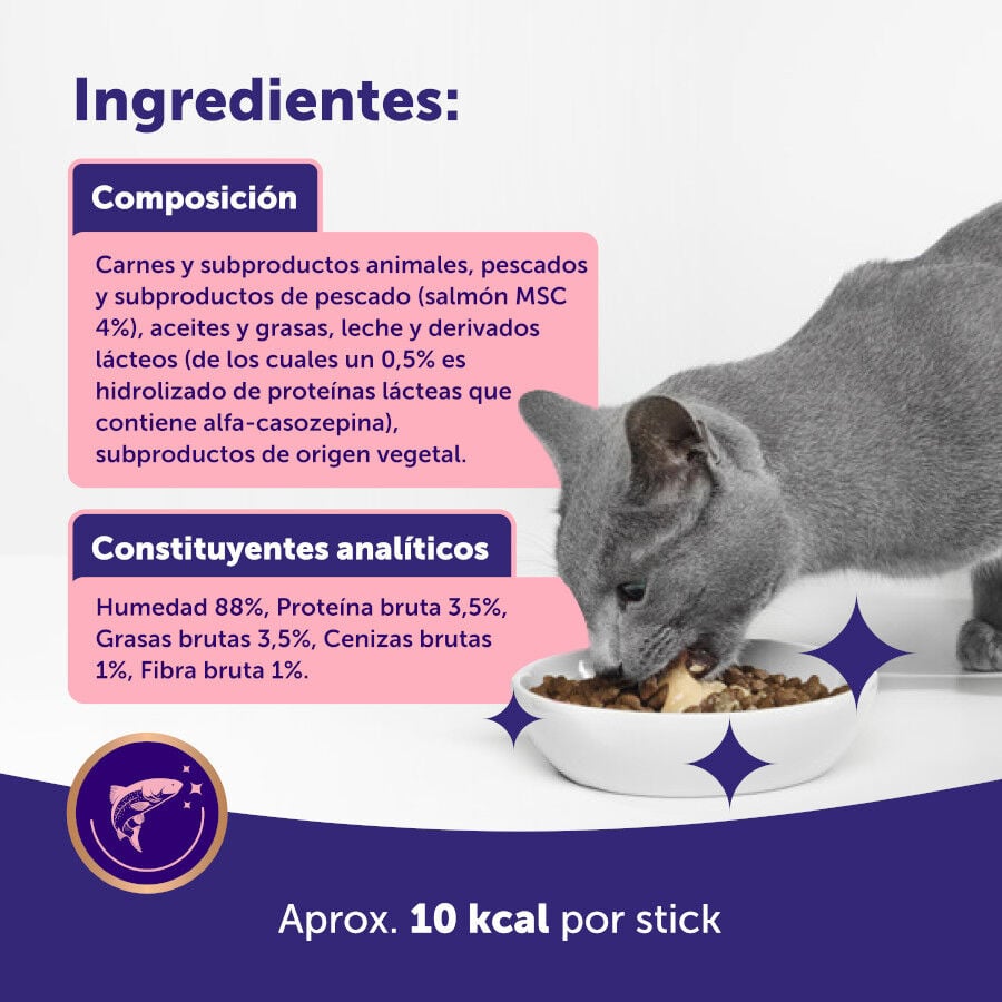 24 barritas Feliway Ceva Happy Snack Salm&oacute;n para gatos, , large indicador imagen numero 7
