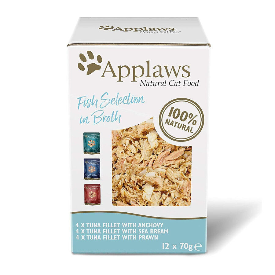 Applaws Selecci&oacute;n de Pescado sobre para gatos - Multipack