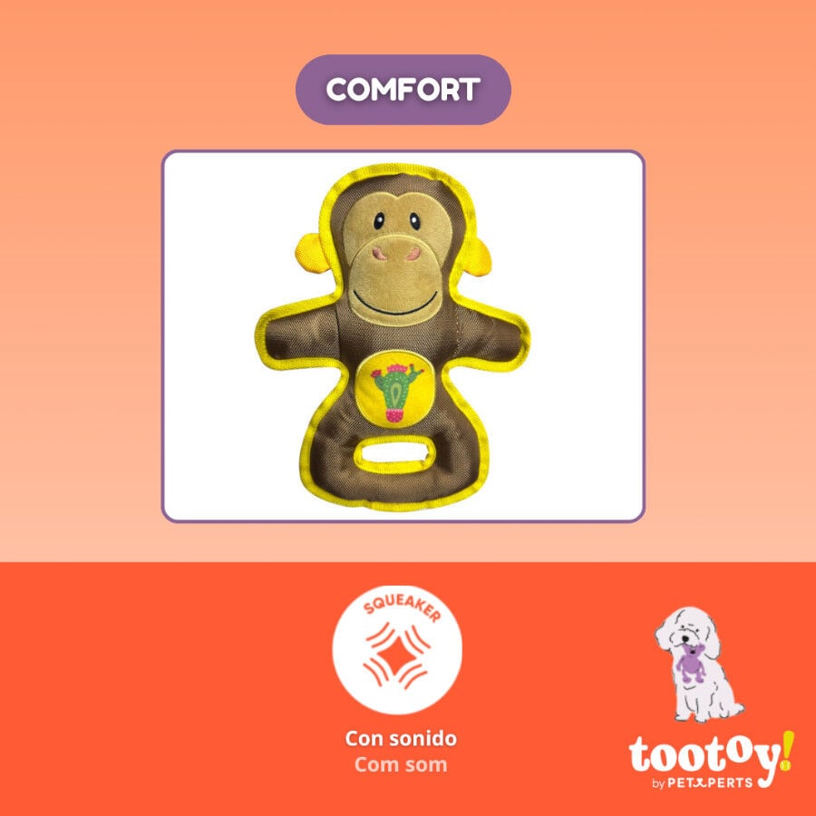 Tootoy! Mono Mordedor de Peluche Resistente para perros, , large Imagen numero 5