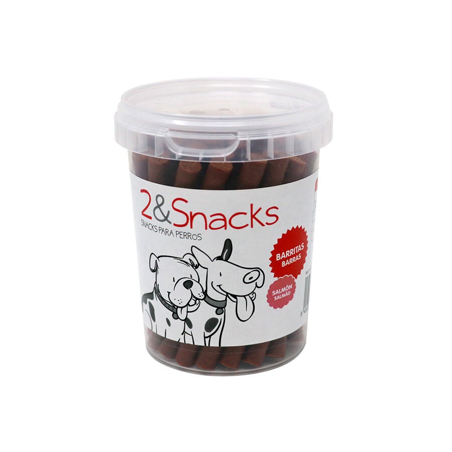 2&Snacks Salm&oacute;n Barritas para perros